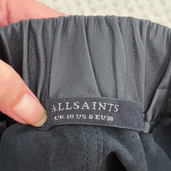 All Saints Leather Cargo Pants - Picture 5 of 16